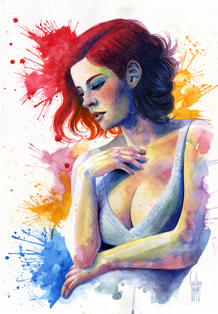 The Fertile Ground of Uncertainty / El Fertil Terreno de la Incertidumbre · Watercolour and acrylic on paper. 50x35cm. Acuarela y acrílico sobre papel. 50x35cm. 220 €.-